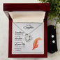 Forever Love Necklace and Cubic Zirconia Earring Set To my daughter-Sometimes the smallest step