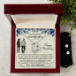 Forever Love Necklace and Cubic Zirconia Earring Set Dear Beautiful Grandaughter