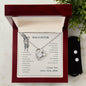 Forever Love Necklace and Cubic Zirconia Earring Set To my daughter-I wish you