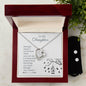 Forever Love Necklace and Cubic Zirconia Earring Set To my daughter-Strength  doesn_t come