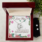 Forever Love Necklace and Cubic Zirconia Earring Set Dear Mom I love you so much