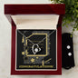 Forever Love Necklace and Cubic Zirconia Earring Set graduation