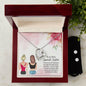 Forever Love Necklace and Cubic Zirconia Earring Set To a Very Special Sister