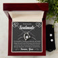 Forever Love Necklace and Cubic Zirconia Earring Set To my Beautiful Soulmate (2)