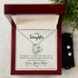 Forever Love Necklace and Cubic Zirconia Earring Set To my daughter-My daughter is my biggest