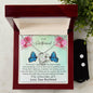 Forever Love Necklace and Cubic Zirconia Earring Set To my Girlfriend
