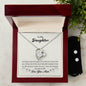 Forever Love Necklace and Cubic Zirconia Earring Set To my daughter-Someday when the pages