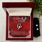 Forever Love Necklace and Cubic Zirconia Earring Set To my Firefighter Wife