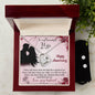 Forever Love Necklace and Cubic Zirconia Earring Set Happy Anniversary my beautiful Wife I love you more than