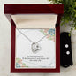 Forever Love Necklace and Cubic Zirconia Earring Set Happy birthday