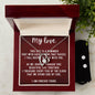 Forever Love Necklace and Cubic Zirconia Earring Set My love