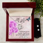 Forever Love Necklace and Cubic Zirconia Earring Set I smile because you are my Little Sister