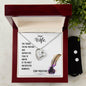 Forever Love Necklace and Cubic Zirconia Earring Set To my wife-Stay positive