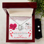 Forever Love Necklace and Cubic Zirconia Earring Set Happy Birthday to a sister