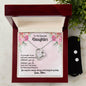 Forever Love Necklace and Cubic Zirconia Earring Set Dearest daughter