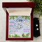 Forever Love Necklace and Cubic Zirconia Earring Set Merry Christmas to my Wife (2)