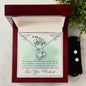 Forever Love Necklace and Cubic Zirconia Earring Set To my wife-You are my love