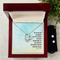 Forever Love Necklace and Cubic Zirconia Earring Set the Lord your god will be with you