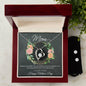 Forever Love Necklace and Cubic Zirconia Earring Set Mom, Happy Mothers Day