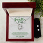 Forever Love Necklace and Cubic Zirconia Earring Set To my daughter-I want you to believe