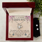 Forever Love Necklace and Cubic Zirconia Earring Set To my beautiful Marine wife