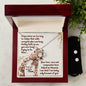 Forever Love Necklace and Cubic Zirconia Earring Set Thank you Mom