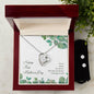Forever Love Necklace and Cubic Zirconia Earring Set Happy First Mother's Day