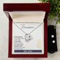 Forever Love Necklace and Cubic Zirconia Earring Set To my Daughter Sometimes