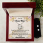 Forever Love Necklace and Cubic Zirconia Earring Set To My Bonus Mom