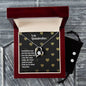 Forever Love Necklace and Cubic Zirconia Earring Set To my Grandmother