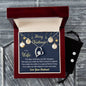Forever Love Necklace and Cubic Zirconia Earring Set Merry Christmas to my Wife