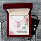 Forever Love Necklace and Cubic Zirconia Earring Set To my Sister A female sibling