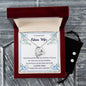 Forever Love Necklace and Cubic Zirconia Earring Set To my Beloved Future Wife5