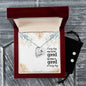 Forever Love Necklace and Cubic Zirconia Earring Set Every day may not be good
