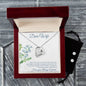 Forever Love Necklace and Cubic Zirconia Earring Set Dear Wife I Love you Always and Forever