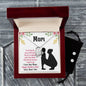 Forever Love Necklace and Cubic Zirconia Earring Set mom you are so special