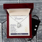 Forever Love Necklace and Cubic Zirconia Earring Set To my Daughter Sometimes