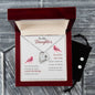 Forever Love Necklace and Cubic Zirconia Earring Set To my daughter-Some days are better