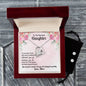 Forever Love Necklace and Cubic Zirconia Earring Set Dearest daughter