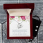 Forever Love Necklace and Cubic Zirconia Earring Set My Dear Sister