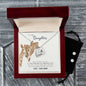 Forever Love Necklace and Cubic Zirconia Earring Set To my daughter-she is my heart
