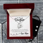 Forever Love Necklace and Cubic Zirconia Earring Set To My Daughter
