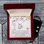 Forever Love Necklace and Cubic Zirconia Earring Set Happy Anniversay, If I had to choose new