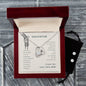 Forever Love Necklace and Cubic Zirconia Earring Set To my daughter-I wish you