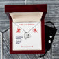 Forever Love Necklace and Cubic Zirconia Earring Set To My Lovely Girlfriend Valentine