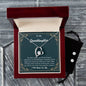 Forever Love Necklace and Cubic Zirconia Earring Set To my Granddaughter