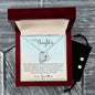 Forever Love Necklace and Cubic Zirconia Earring Set To My Daughter - Learn From Everything