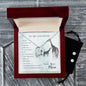 Forever Love Necklace and Cubic Zirconia Earring Set To my daughter-When we can_t be