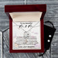 Forever Love Necklace and Cubic Zirconia Earring Set To my Beautiful Mom Love your Daughter