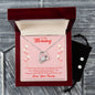 Forever Love Necklace and Cubic Zirconia Earring Set Mommy to be-To my mommy-I can hear you